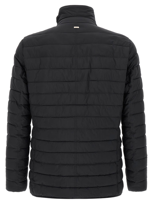Herno Blue Polyamide Full-Length Jacket