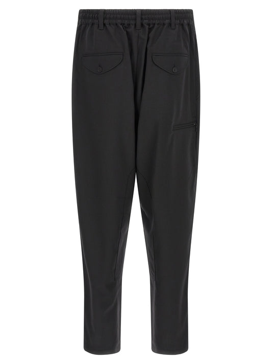 Y-3 Black Polyester Casual Pants