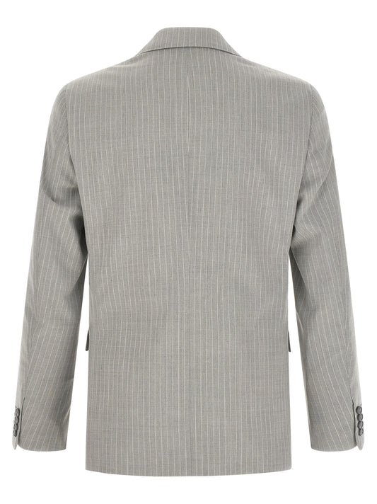 Pal Zileri Gray Polyester Two-Piece Suit