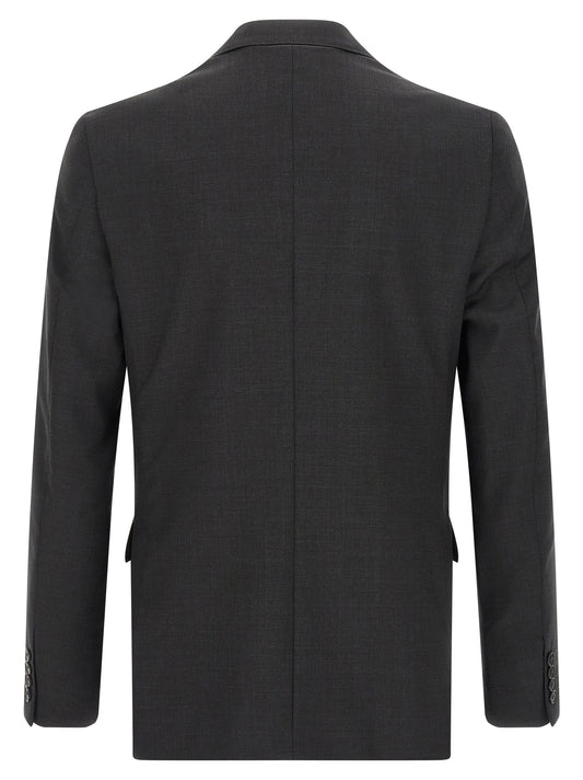 Pal Zileri Gray Viscose Two-Piece Suit