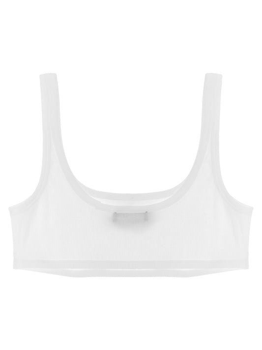 Versace White Cotton Bra