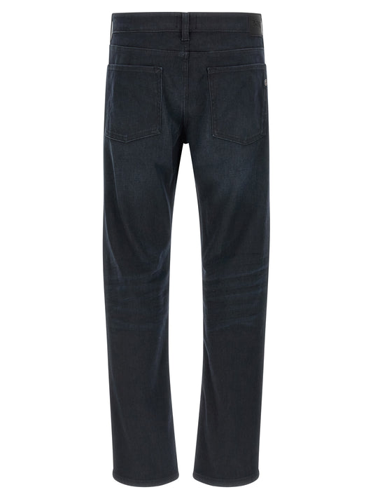 Hugo Boss Blue Cotton Straight-Leg Jeans