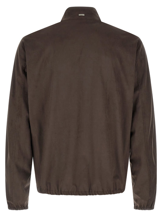 Herno Brown Polyester Jacket