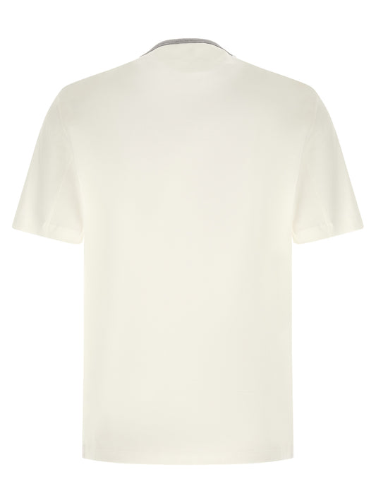 Brunello Cucinelli White Cotton T-Shirt