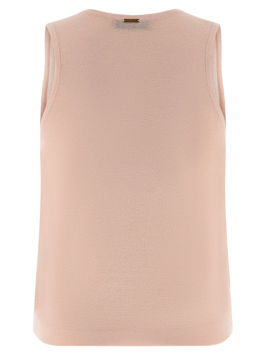 Twinset Multicolor Cotton Sleeveles T-Shirt