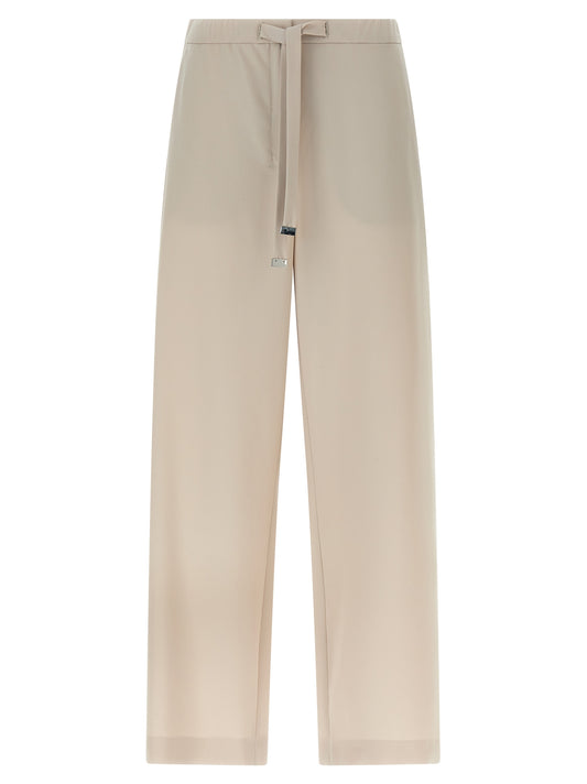 'S Max Mara Beige Virgin Wool Athletic Pants