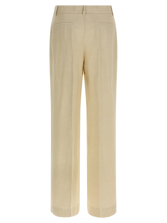 P.A.R.O.S.H. Beige Viscose Casual Pants