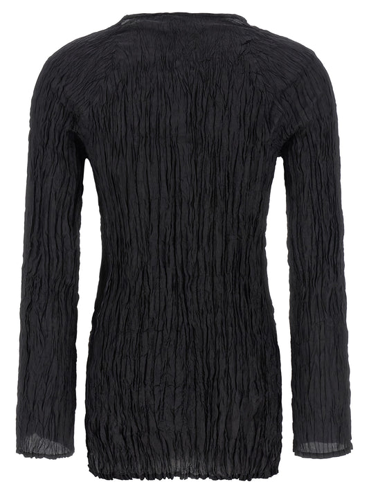 P.A.R.O.S.H. Black Silk Blouse