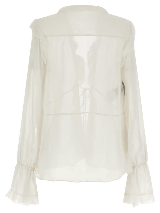 Alberta Ferretti Beige Acetate Blouse
