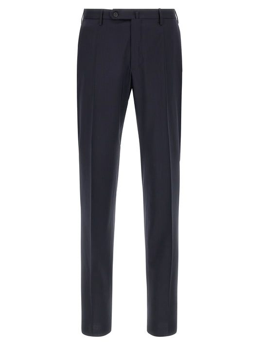 Incotex Blue Virgin Wool Dress Pants