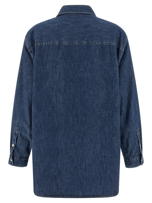 Valentino Garavani Blue Cotton Blouse