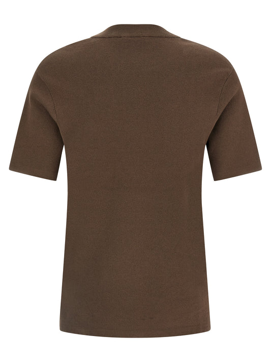 Entire Studios Brown Cotton T-Shirt