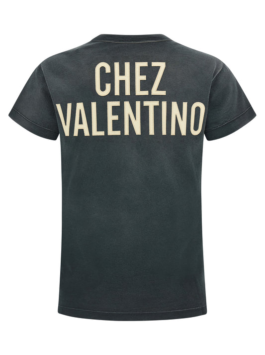 Valentino Garavani Gray Cotton T-Shirt