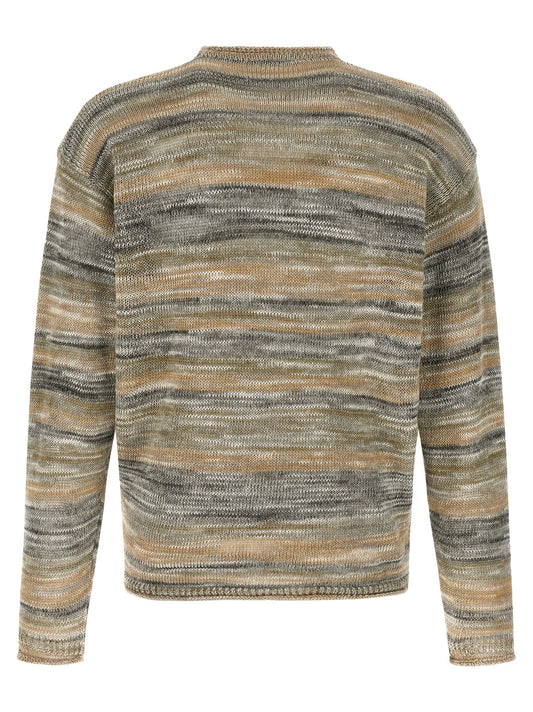Roberto Collina Gray Linen Cardigan