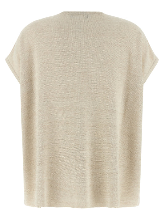 Fabiana Filippi Gold Cotton Cardigan