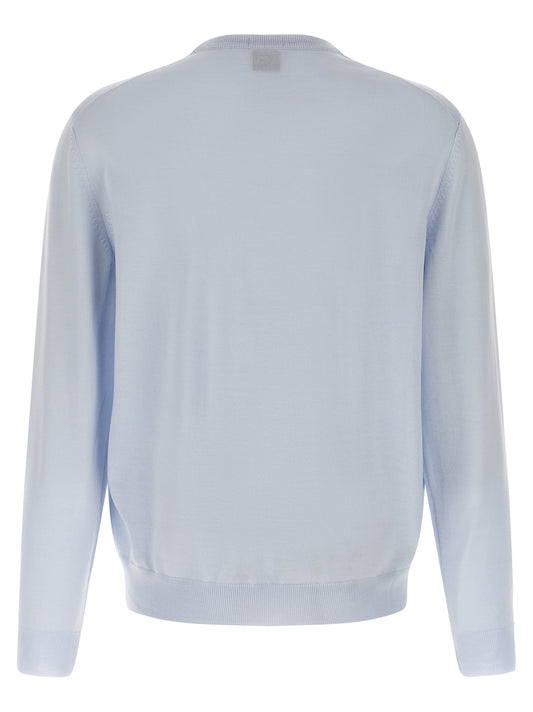 Hugo Boss Blue Virgin Wool Cardigan