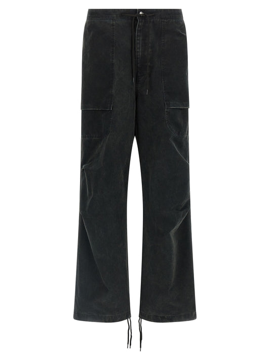 Entire Studios Black Cotton Cargo Pants