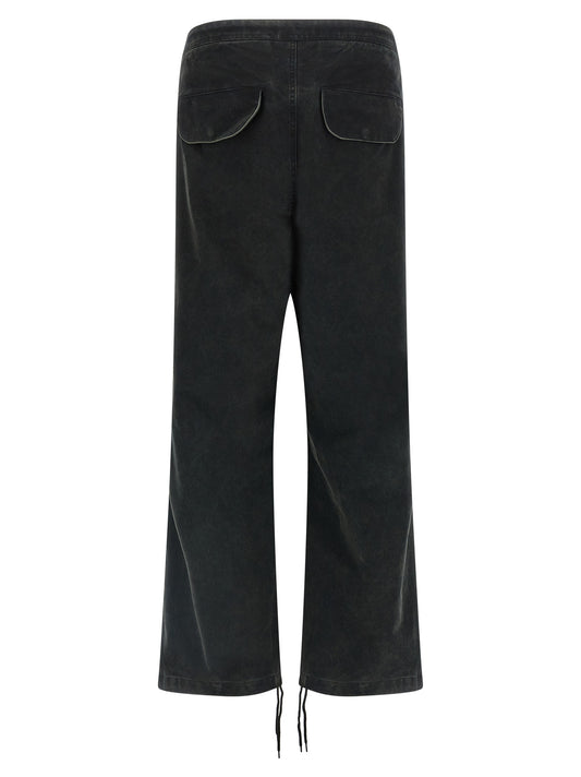 Entire Studios Black Cotton Cargo Pants