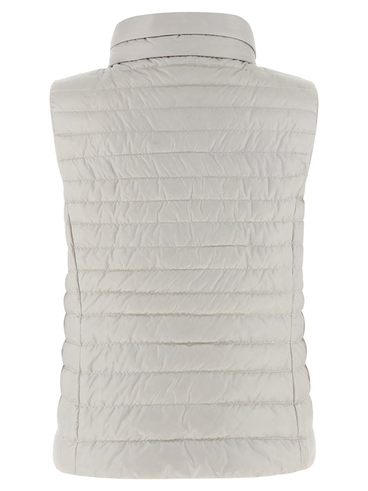 MooRER Beige Polyester Sleeveless Jacket