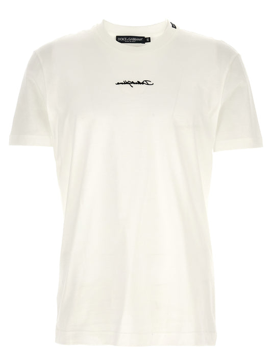Dolce & Gabbana White Cotton T-Shirt