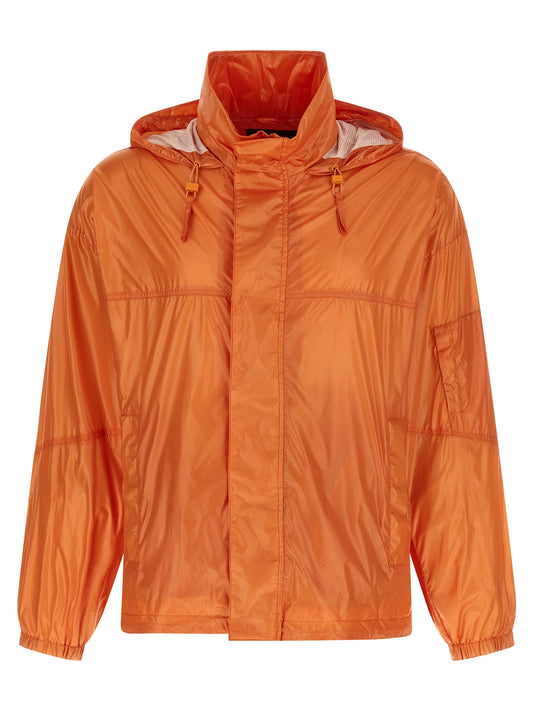 Hugo Boss Blue Polyester Shell Jacket