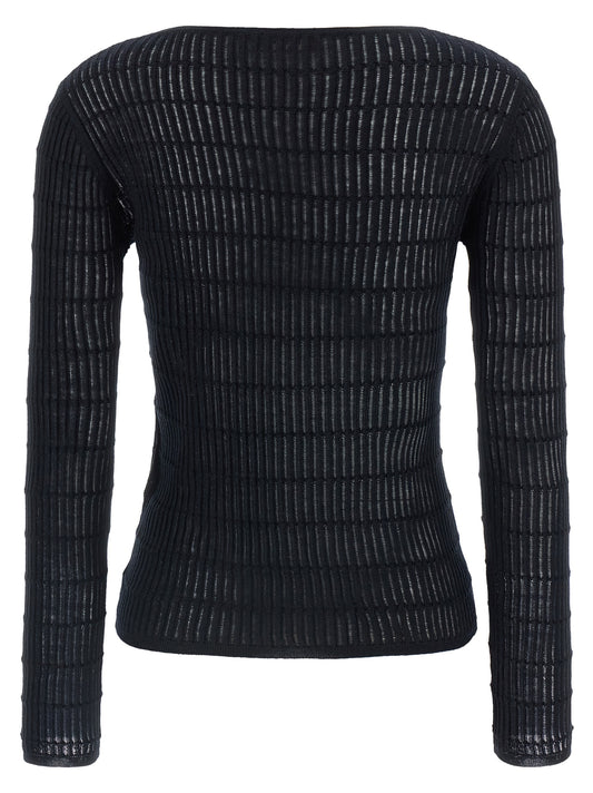 Max Mara Blue Silk Cardigan