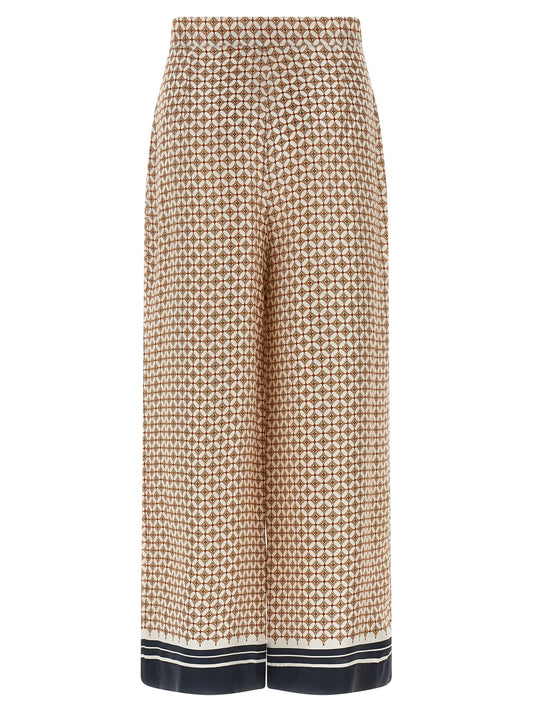 Max Mara Blue Silk Pants