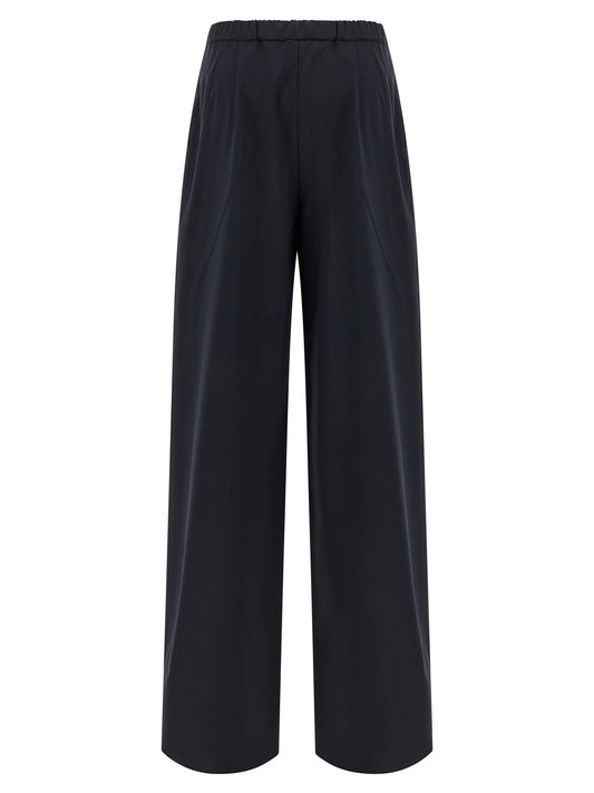 Max Mara Blue Virgin Wool Casual Pants
