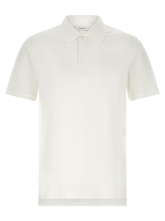 Givenchy White Cotton Polo Shirt