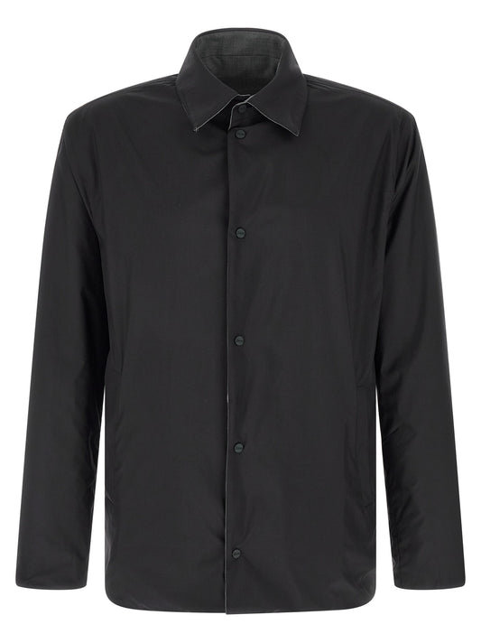 Herno Gray Polyester Full-Length Jacket