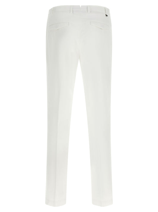 PT Torino White Cotton Dress Pants