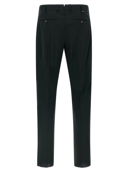 PT Torino Black Virgin Wool Pants