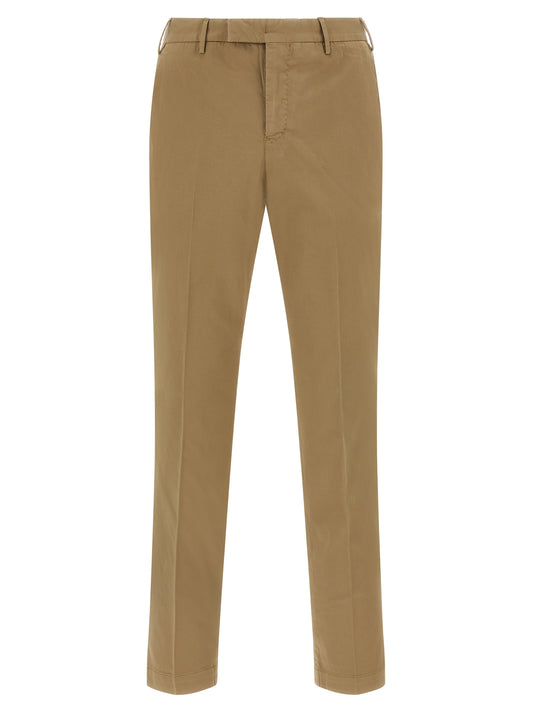 PT Torino Brown Cotton Dress Pants