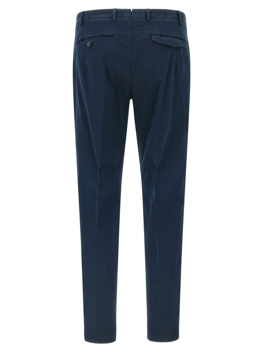 PT Torino Blue Cotton Casual Pants