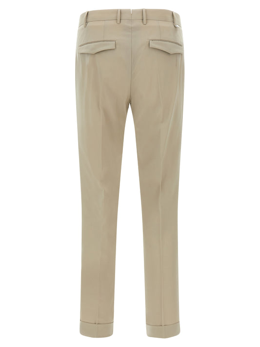 PT Torino Beige Virgin Wool Dress Pants