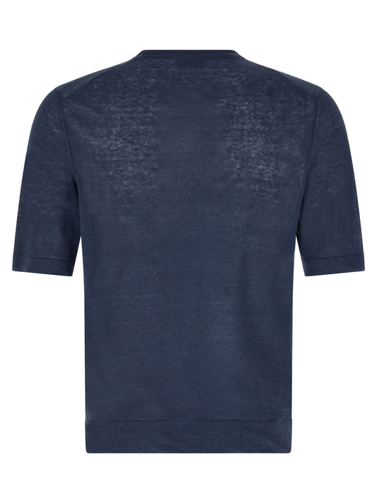 Ballantyne Blue Linen T-Shirt