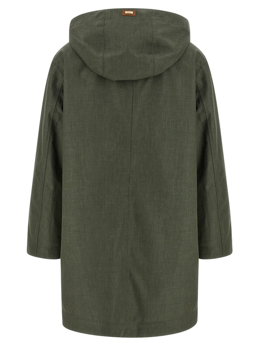 Herno Bicolor Linen Coat