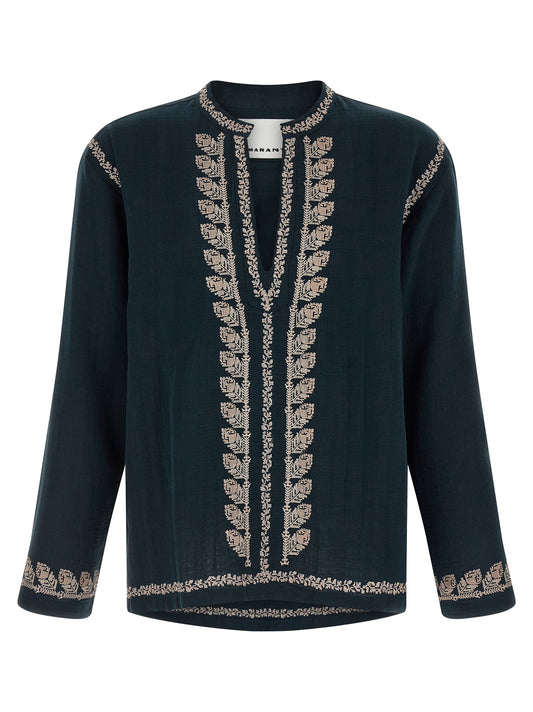 MARANT Blue Cotton Blouse