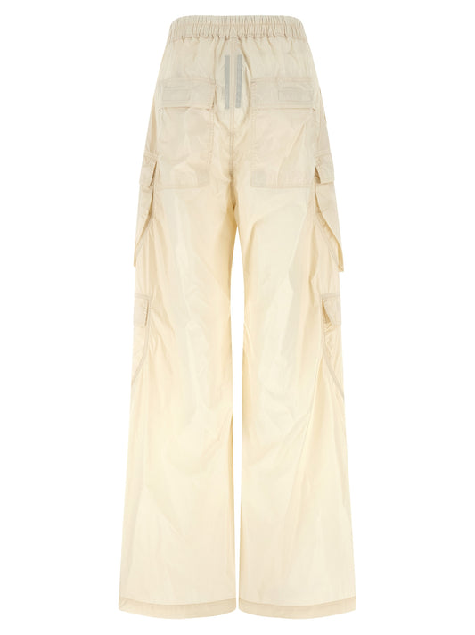 DRKSHDW Beige Nylon Cargo Pants