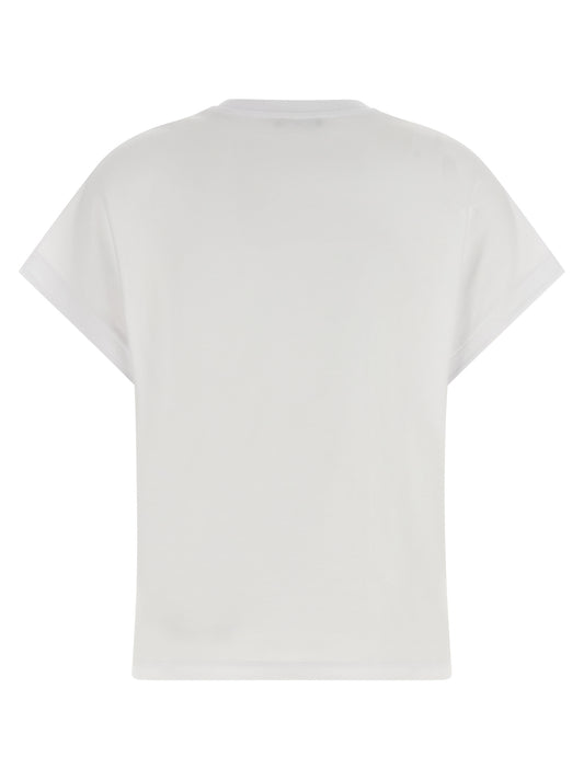 Balmain White Cotton T-Shirt