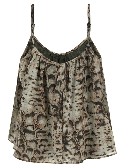 PINKO Gray Cotton Blouse