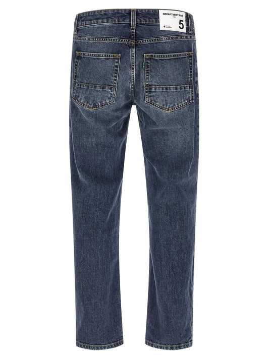 Department 5 Blue Cotton Straight-Leg Jeans