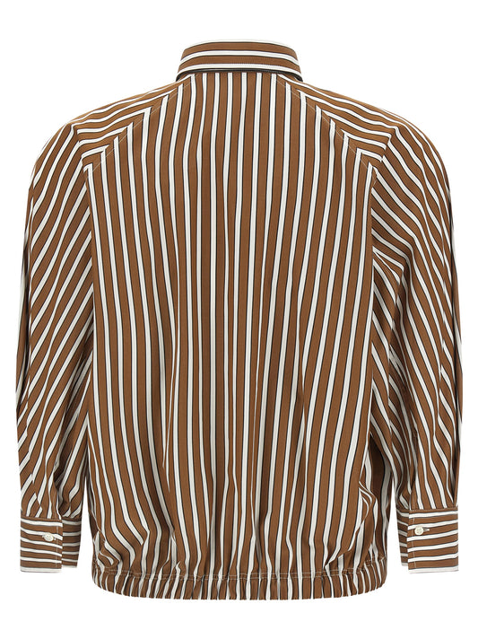 Brunello Cucinelli Brown Cotton Blouse