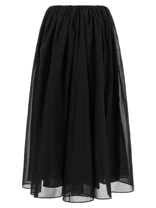 Brunello Cucinelli Black Cotton Mini Skirt