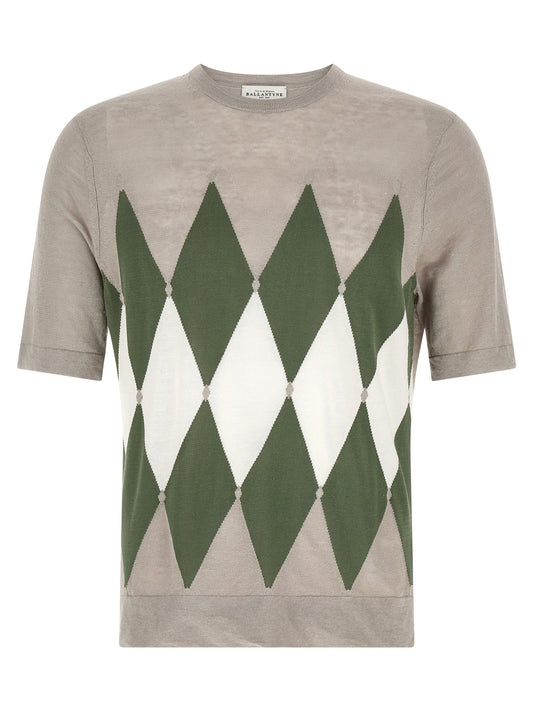 Ballantyne Gray Linen T-Shirt