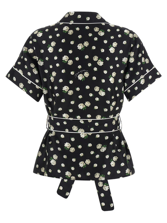 Dolce & Gabbana Black Silk Blouse