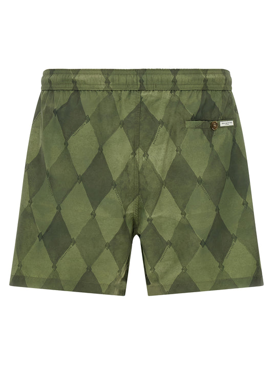 Ballantyne Bicolor Polyester Swim Shorts