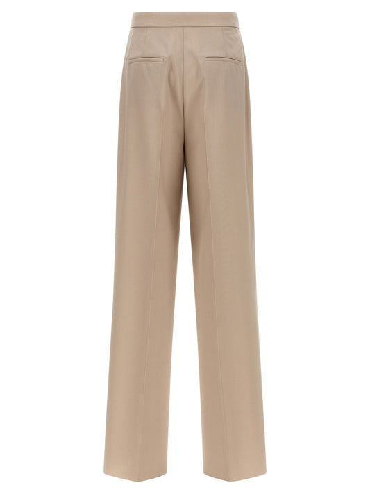 Max Mara Beige Virgin Wool Dress Pants
