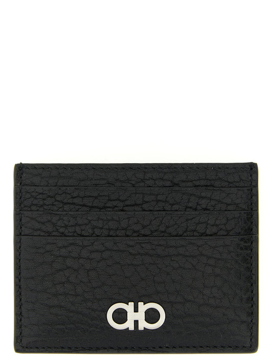 Ferragamo Black Calfskin Cardholder