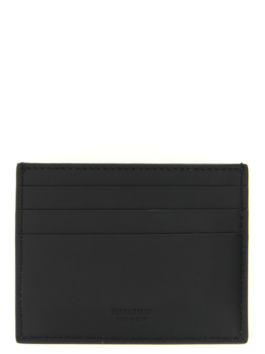 Ferragamo Black Calfskin Cardholder
